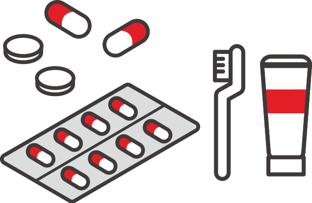 医薬品や歯磨き粉