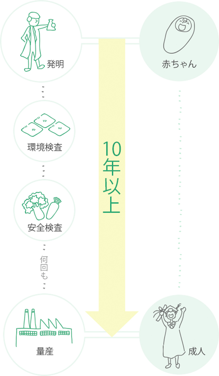 図： 地道な検証が安全な製品に