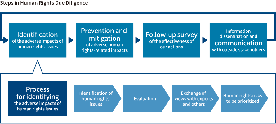 Figure: Steps in Human Rights Due Diligence